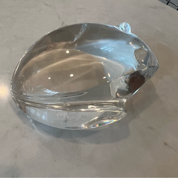 Val St Lambert Large Frog Crystal Glass Figurine Paperweight - Picture 4 of 8